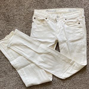 Madewell Rail Straight white Jeans
